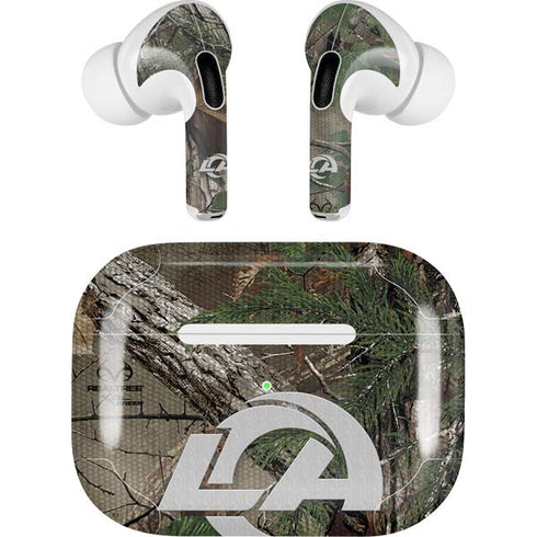 NFL Los Angeles Rams Realtree Xtra Green Camo Apple AirPods Pro Skin
